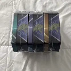 Pokemon Triple Whammy Tins: Tyranitar, Darkrai, & Slaking (9 Booster Packs)-NEW - Image 4