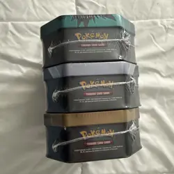 Pokemon Triple Whammy Tins: Tyranitar, Darkrai, & Slaking (9 Booster Packs)-NEW - Image 5