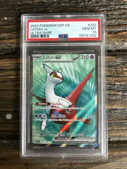 PSA 10 Latias ex #220 Surging Sparks 2024 Pokemon GEM MINT - Image 1