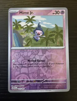 Mime Jr. 31/91 2024 SV Paldean Fates Reverse Holo Common - Image 1