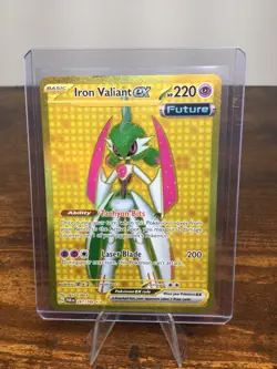 Pokemon TCG Iron Valiant ex 261/182 Paradox Rift Gold Hyper Rare - Image 3