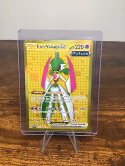 Pokemon TCG Iron Valiant ex 261/182 Paradox Rift Gold Hyper Rare - Image 4