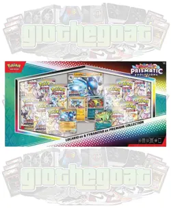Pokemon TCG SV Prismatic Evolutions Lucario EX & Tyranitar EX Premium Collection - Image 4