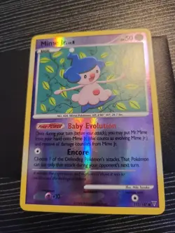 Pokemon TCG Mime Jr. 115/147 Diamond & Pearl Reverse Holo English - Image 1