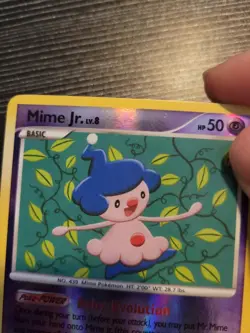 Pokemon TCG Mime Jr. 115/147 Diamond & Pearl Reverse Holo English - Image 2