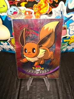 Eevee 133 - Foil - Blue Label - Topps - Pokemon TCG - NM - Image 1