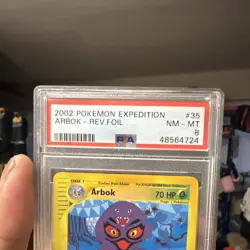Pokemon TCG 2002 Expedition Arbok 035/165 PSA 8 Reverse Holo Rare English 70 - Image 2