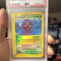 Pokemon TCG 2002 Expedition Arbok 035/165 PSA 8 Reverse Holo Rare English 70 - Image 3