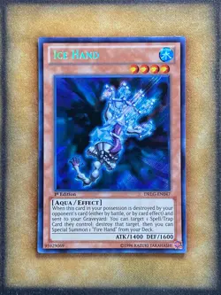 Yugioh Ice Hand DRLG-EN047 Secret Rare 1st Ed NM - Image 1
