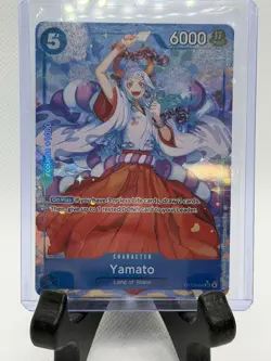 Bandai One Piece Card Game Yamato OP13-054 Carrying on His Will SR Foil Alt Art - Image 1