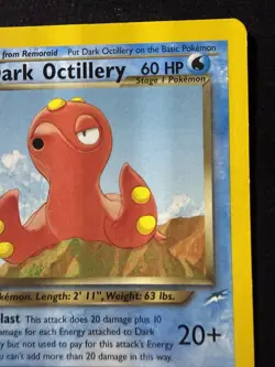 Pokemon Card - Dark Octillery Neo Destiny 62/105 1st Edition Common - Image 2