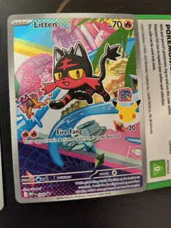 Litten Rowlet Popplio First Partner Promos & Code Card (Read Description) - Image 4