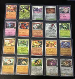 Pokemon Card Lot 20 Official TCG Cards IN TOP LOADERS - Image 1