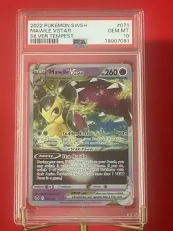 Pokemon Cards - PSA 10 GEM MINT 2022 Mawile VSTAR Silver Tempest Full Art Holo - Image 1
