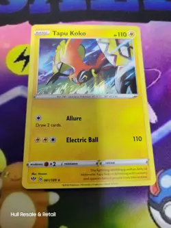 Tapu Koko - 061/189 - Darkness Ablaze - Pokemon TCG Card Holo Rare Near Mint NM - Image 1