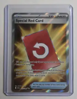 Special Red Card 113/086 Me04: Chaos Rising Holo Ultra Rare - Image 1