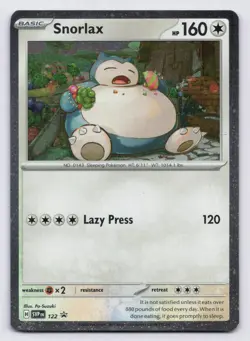 Snorlax Holofoil Promo SV: Scarlet & Violet Promo Cards 122 NM - Image 1