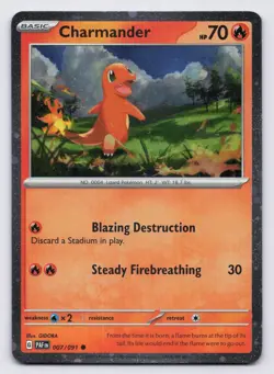 Charmander - (Cosmos Holo) Holo Common Cards & Products 007/091 NM SWIRL - Image 1