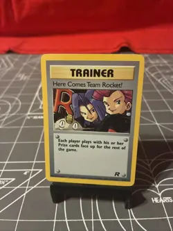 Vintage 2000 Pokemon Here Comes Team Rocket Trainer Holo Card 15/82 NM - Image 1