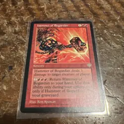 Magic the Gathering - Mirage Hammer of Bogardan Rare 1996 - Image 1