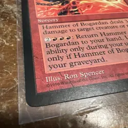 Magic the Gathering - Mirage Hammer of Bogardan Rare 1996 - Image 2