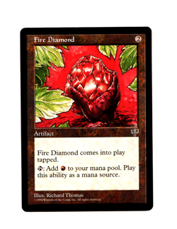 MTG Fire Diamond SP/NM- Mirage Magic the Gathering ~ Free Shipping ~ - Image 1