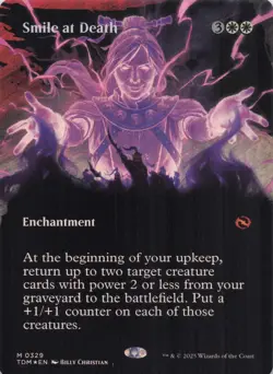 Smile at Death (Borderless) TDM Mythic Foil #329 NM MTG - Image 1