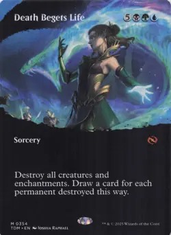 Death Begets Life (Borderless) TDM Mythic Regular #354 NM MTG - Image 1