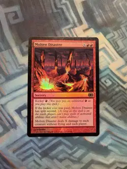 MTG Foil Molten Disaster EX/LP- Future Sight - Image 1