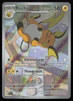 Raichu 211/193 Illustration Rare Paldea Evolved Pokemon English NM - Image 1