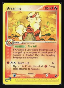 Arcanine Rare Pokemon Sandstorm 15/100 MP - Image 1
