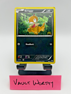🌚 2012 POKEMON MCDONALD'S COLLECTION #10 SCRAGGY - HOLO PROMO CARD 🌚 - Image 1
