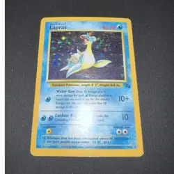 Pokemon Fossil Lapras 10/62 Holo Rare Unlimited MP - Image 1