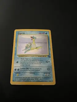Pokemon Fossil Lapras 10/62 Holo Rare Unlimited MP - Image 2