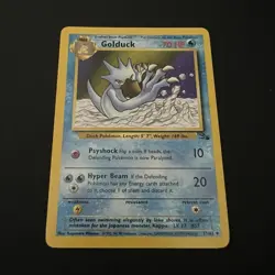 Pokemon Fossil Golduck 35/62 Uncommon LP-MP Unlimited - Image 1