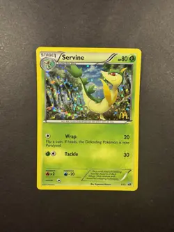 Servine 1/12 McDonald's Collection 2012 Stamped Holo Pokemon Card NM/VLP - Image 1