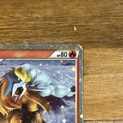 Entei HGSS20 Promo HeartGold SoulSilver Pokemon Holo Rare - HUGE SWIRL - Image 4