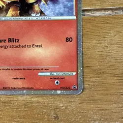 Entei HGSS20 Promo HeartGold SoulSilver Pokemon Holo Rare - HUGE SWIRL - Image 5