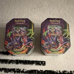 Pokemon TCG Mega Moonlit Tin Gengar (Lot of 2) Sealed - Image 1