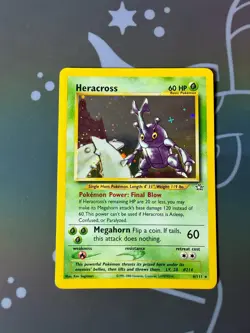 Heracross Holo - 6/111 - Neo Genesis - Pokemon TCG NM- Card Rare Vintage - Image 2