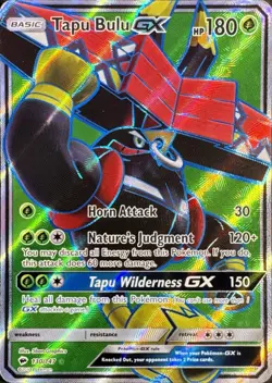 Tapu Bulu GX 130/147 Ultra Rare Burning Shadows Pokemon Moderately Played - Image 1