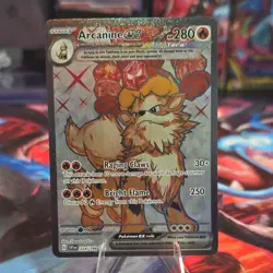 Pokemon TCG Arcanine ex 224/198 SV01 Full Art Holo Ultra Rare EN 280 HP - Image 1