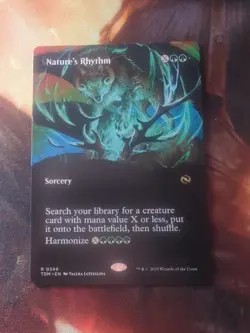 Borderless NATURE'S RHYTHM mtg Tarkir Dragonstorm - Image 1