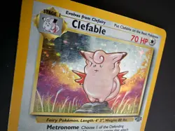 Pokemon TCG Clefable 01/64 Jungle Holo Rare English - Image 3