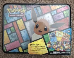 Pokemon TCG 2021 Eevee Collector's Chest Lunchbox Tin New Factory Sealed - Image 1
