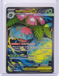 Pokemon Mega Venusaur EX 155/132 Me01: Mega Evolution Ultra Rare Holo NM - Image 1