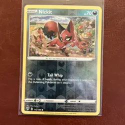 Pokemon TCG Nickit 112/189 Reverse Holo Darkness Ablaze NM Near Mint Fast Ship - Image 1