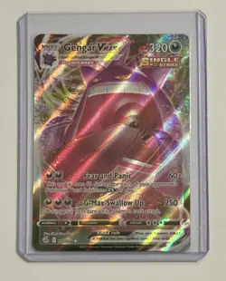 2021 Pokemon Gengar VMAX 157/264 Fusion Strike Ultra Rare Holo NM - Image 1
