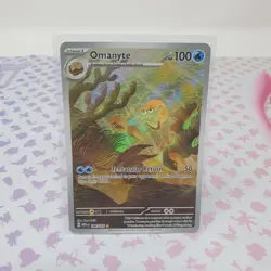 Omanyte 180/165 Pokemon Card Scarlet & Violet 151 Illustration Rare English - Image 1