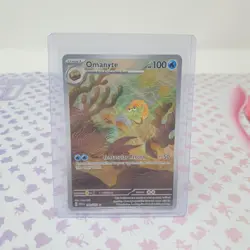Omanyte 180/165 Pokemon Card Scarlet & Violet 151 Illustration Rare English - Image 3